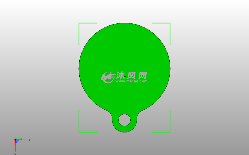 大众LOGO钥匙链后视图