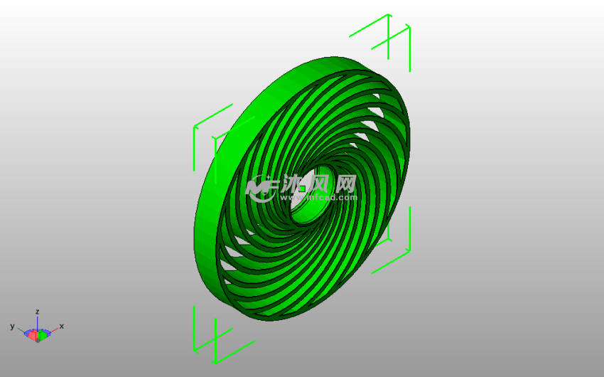 黄金分割轮子斜视图