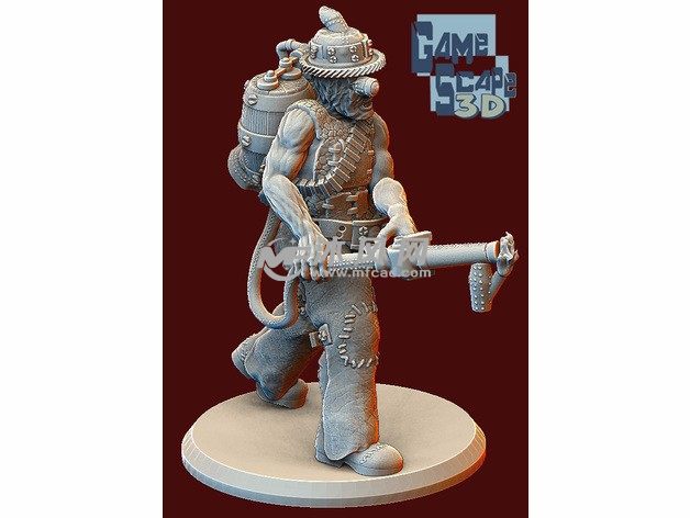 地狱喷火人左侧视图