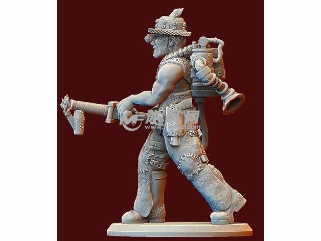 地狱喷火人右侧视图