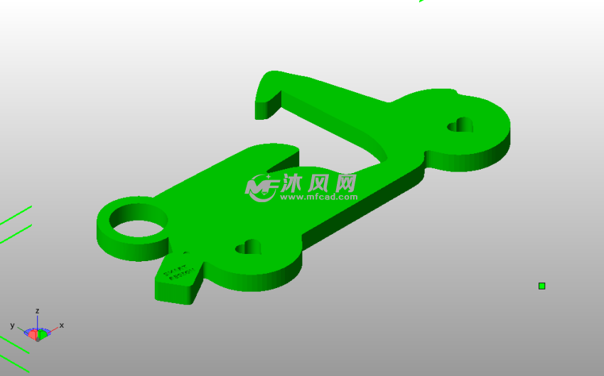 电动车钥匙链斜视图