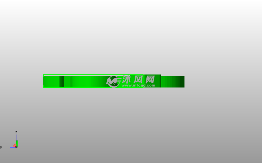 电动车钥匙链侧视图