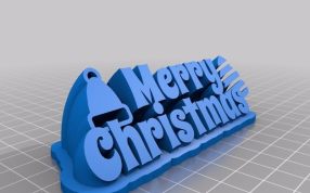 英语圣诞快乐摆件