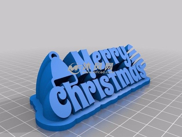 英语圣诞快乐摆件