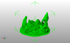 怪物石头模型斜视图
