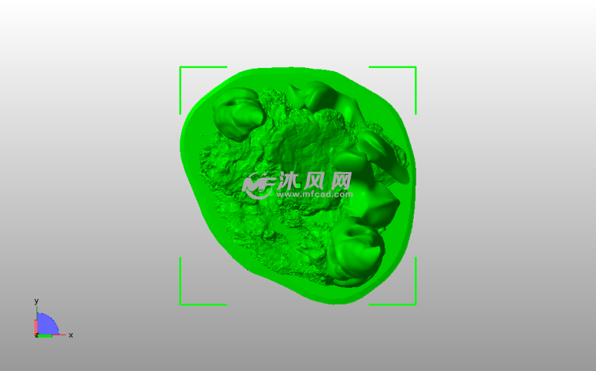 怪物石头模型俯视图