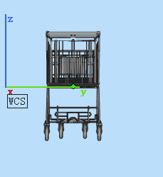 超市四轮推车设计图