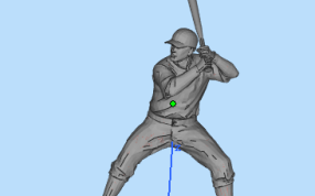 棒球选手三维模型