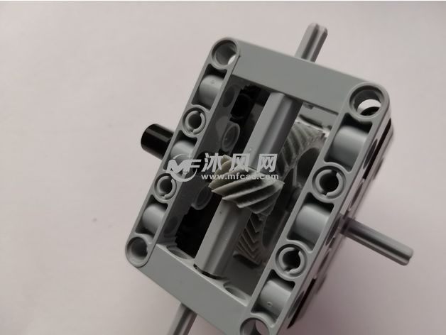 乐高45度角斜齿轮应用图