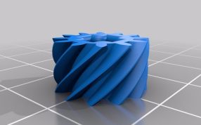 乐高45度角斜齿轮12径主视图