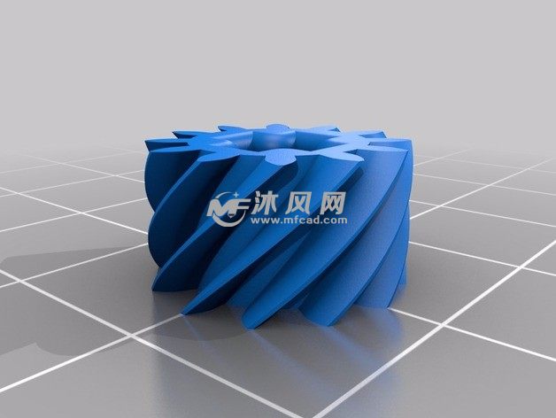 乐高45度角斜齿轮12径主视图