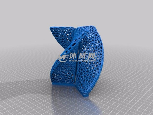 镂空汽轮机灯罩模型图