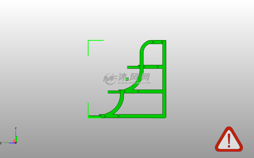 组装台阶侧视图