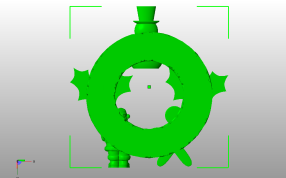 圣诞节花环底视图