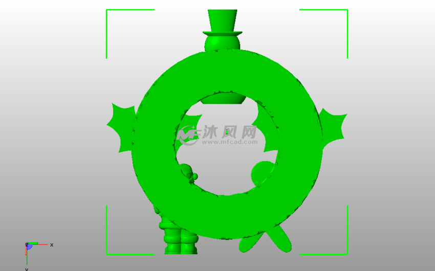 圣诞节花环底视图