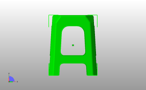 台湾塑胶椅主视图