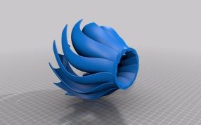 旋转灯罩模型图