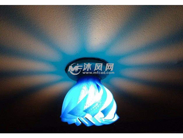 旋转灯罩实物图投影