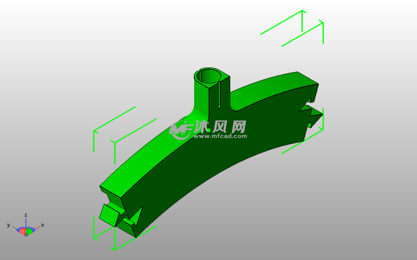 圆形灯模型底座