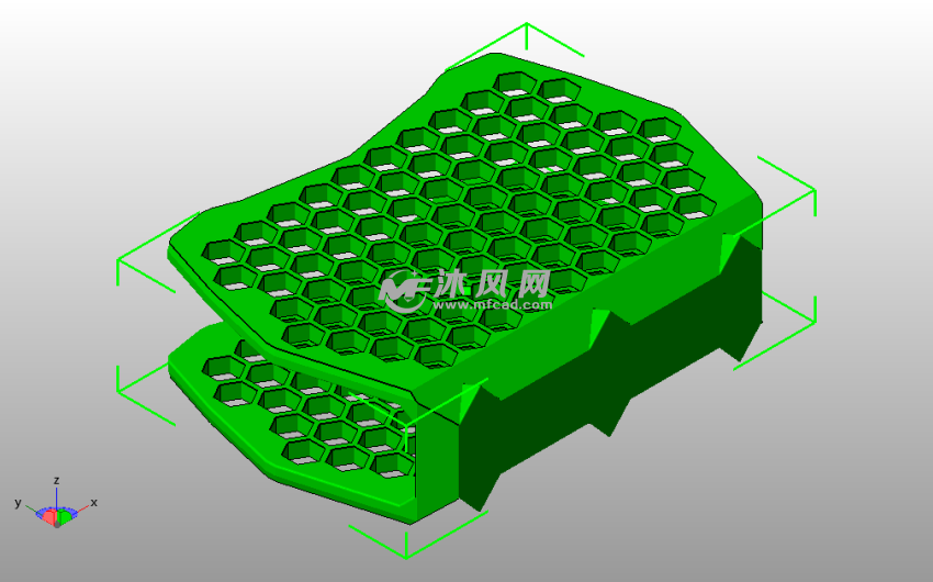 蜂窝纸巾架斜视图