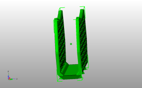蜂窝纸巾架侧视图
