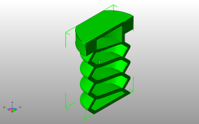  螺栓碗模型斜视图
