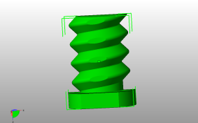 螺栓碗模型后视图