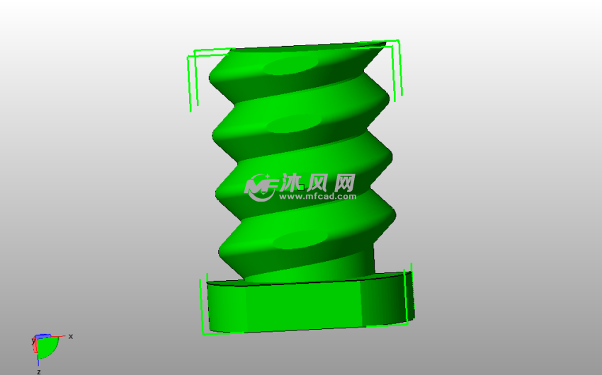  螺栓碗模型后视图