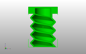 螺栓碗模型俯视图