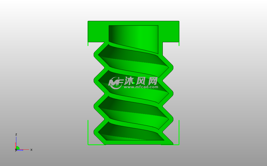  螺栓碗模型俯视图