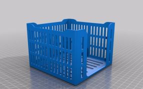  面巾纸盒子模型图-高