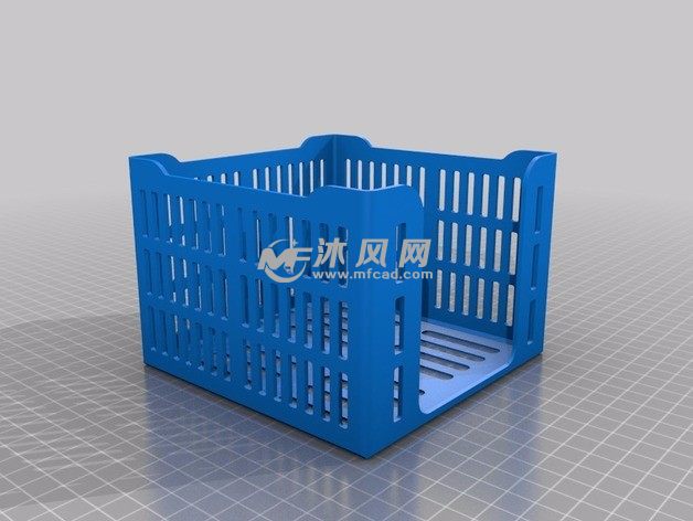  面巾纸盒子模型图-高