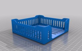  面巾纸盒子模型图-矮