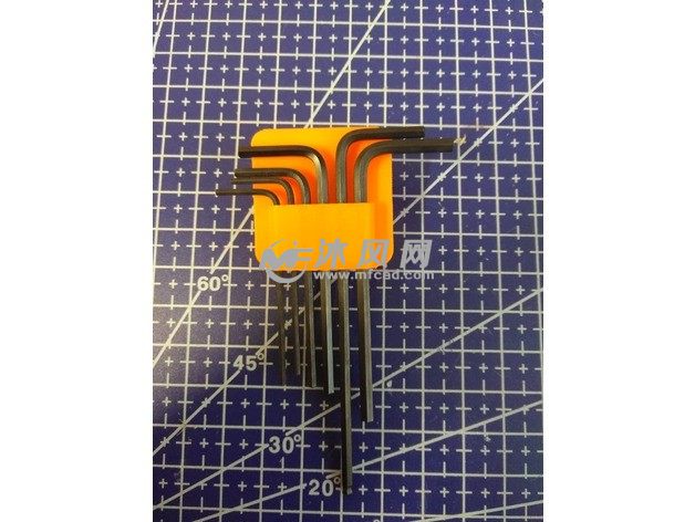 内六角扳手架俯视图