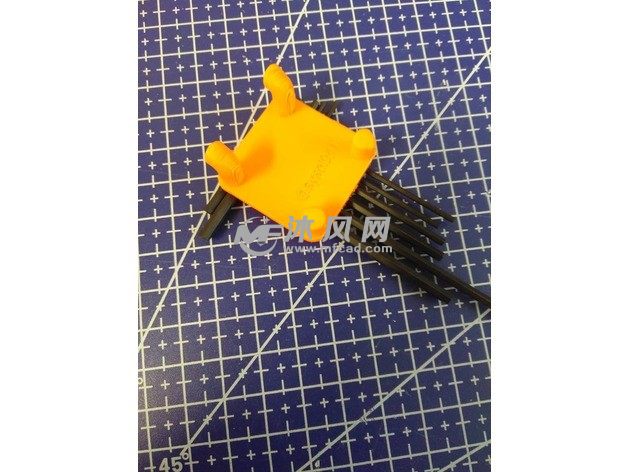 内六角扳手架后视图