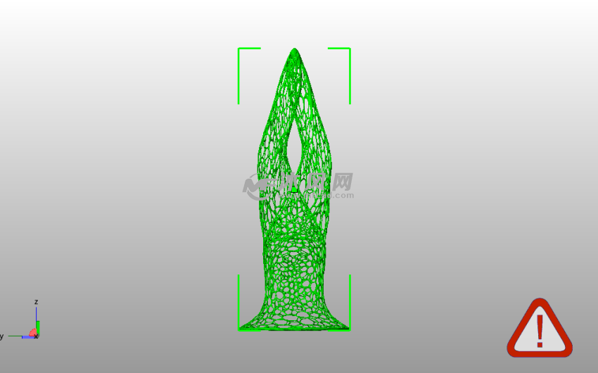 泰森多边形装饰侧视图