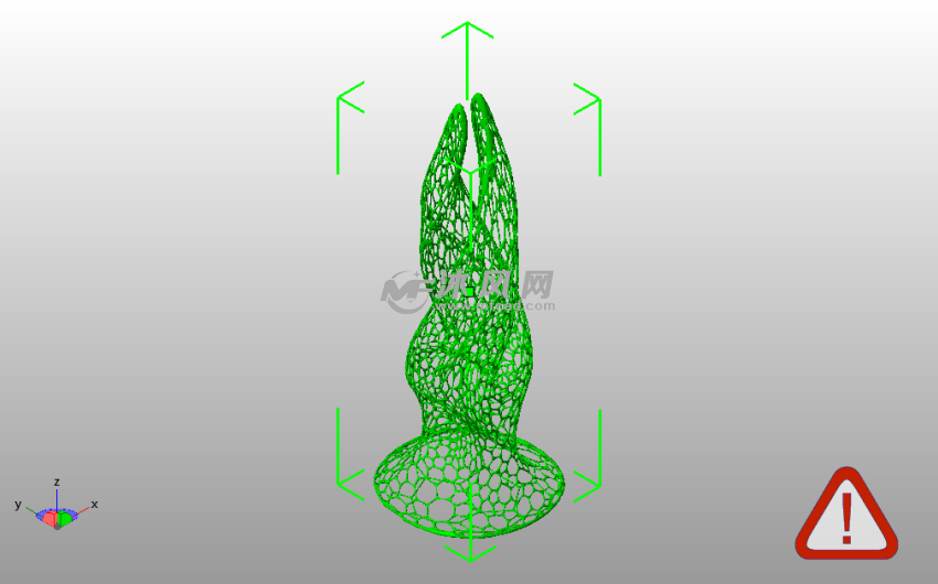 泰森多边形装饰斜视图