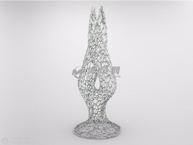 泰森多边形装饰主视图