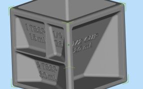 量米杯三维建模