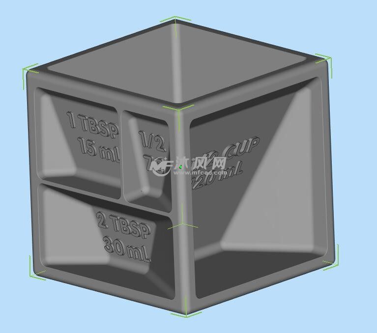 量米杯三维建模