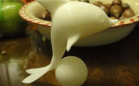 小海豚摆件实物图