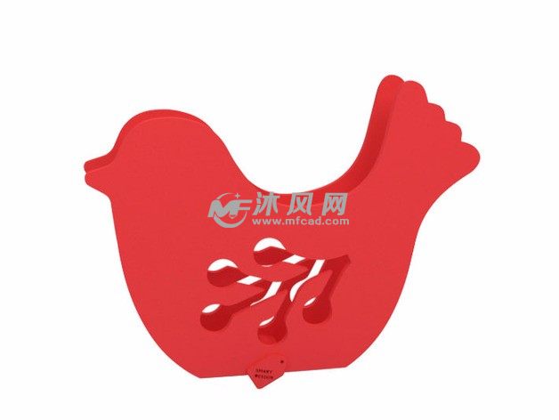 小鸟面巾纸盒效果图