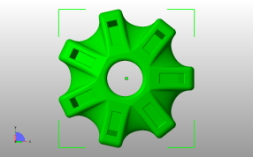  优盘钥匙架俯视图
