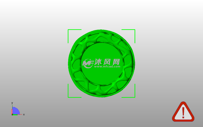 圆柱镂空灯罩俯视图