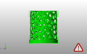 圆柱镂空灯罩主视图