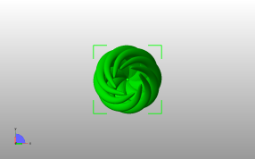 旋转手指装饰俯视图