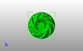 螺旋大肚子花瓶俯视图