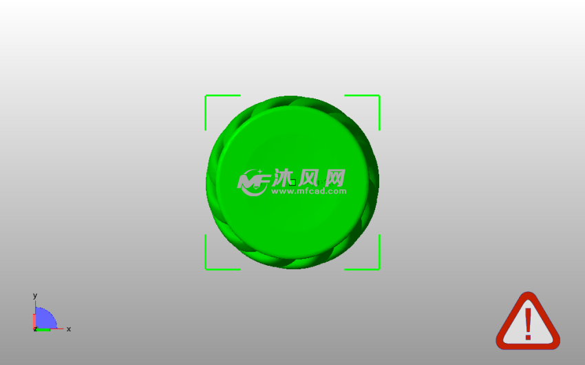 简单花瓶模型底视图