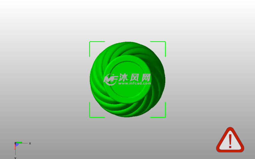 简单花瓶模型俯视图