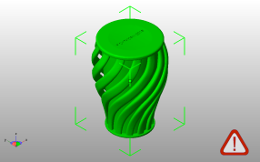 简单花瓶模型斜视图